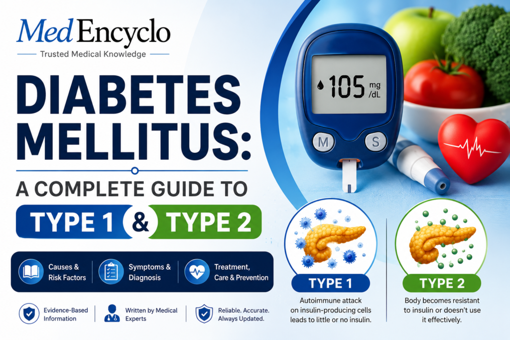 Diabetes Mellitus: A Complete Guide to Type 1 and Type 2 Diabetes