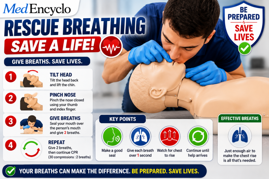 Rescue breathing demonstration