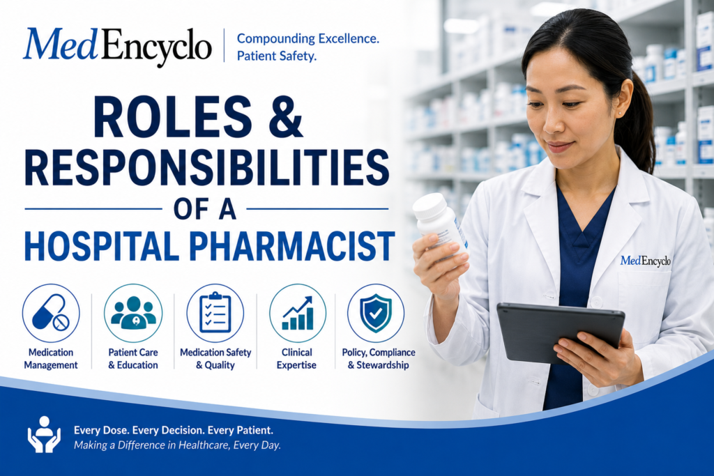 Roles and Responsibilities of a Hospital Pharmacist