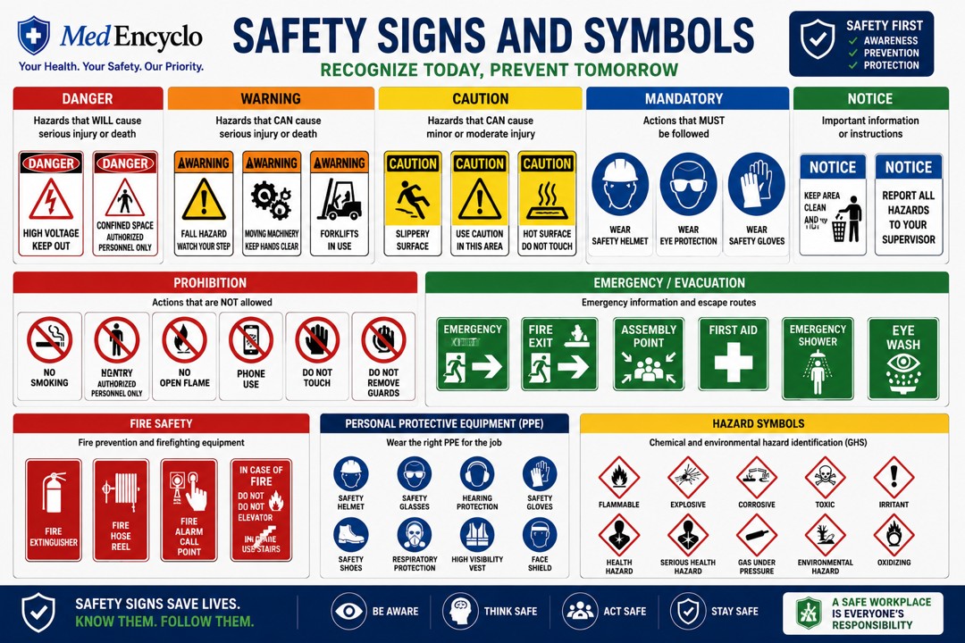 Workplace Hazards safety signs